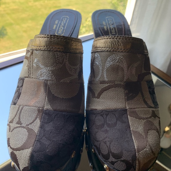 Coach Shoes - Coach Wooden Clogs